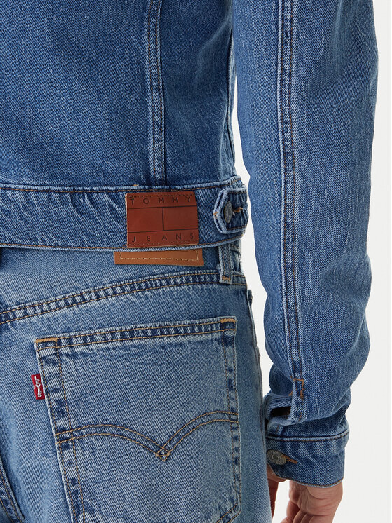 Tommy Jeans Tommy Jeans Džinsinė striukė Vivianne DW0DW22489 Mėlyna Slim Fit