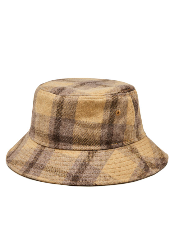 New Era Platmale Check Bucket Newera 60364231 Brūns