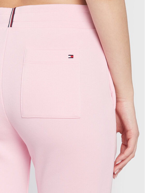 Tommy Hilfiger Tommy Hilfiger Donji dio trenerke Monogram Emb WW0WW37435 Ružičasta Regular Fit