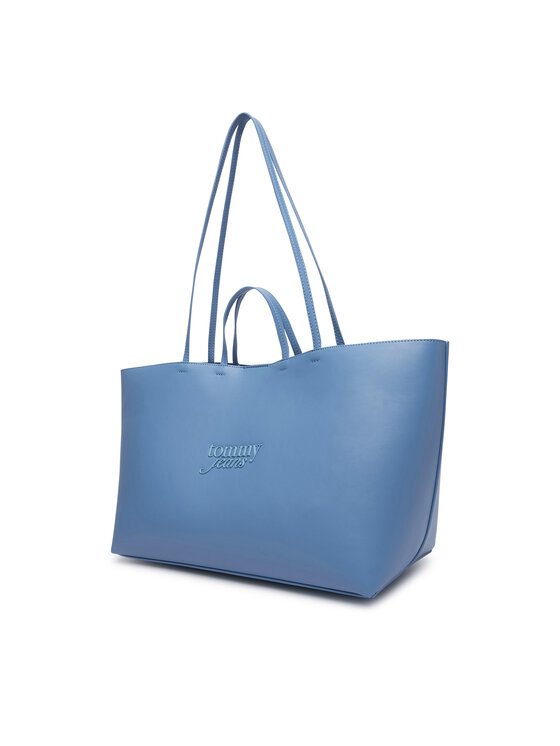 Tommy Jeans Tommy Jeans Ročna torba Tjw Must Tote AW0AW19051 Svetlo modra