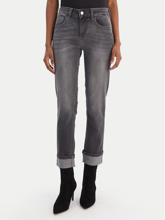 Liu Jo Liu Jo Jeans hlače UF5006 D4615 Siva Regular Fit