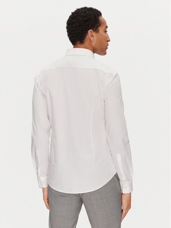 HUGO HUGO Koszula Ermo 50505315 Biały Slim Fit