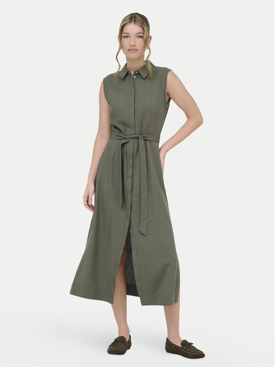 ONLY ONLY Marškinių tipo suknelė Goa 15363697 Chaki Regular Fit