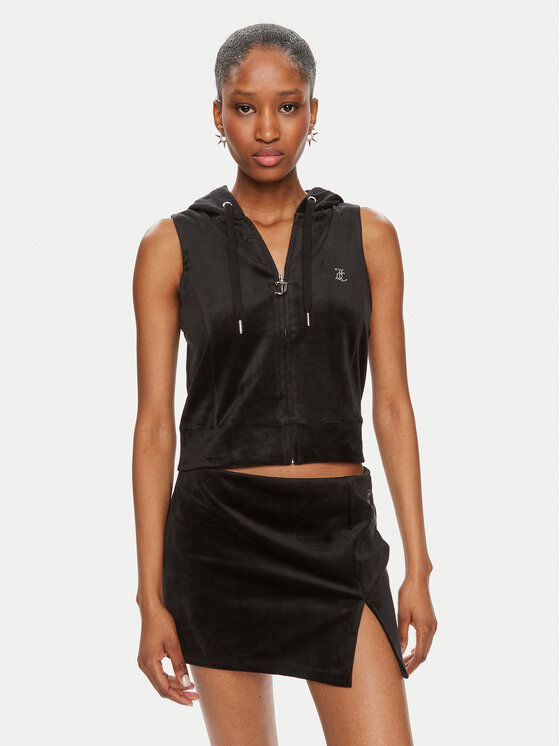 Juicy Couture Juicy Couture Світшот Gilly JCWGL23308 Чорний Regular Fit