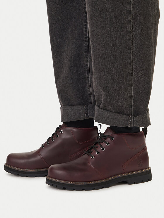 Timberland Timberland Trzewiki Britton Road Waterproof Chukka TB0A69TWEIW1 Bordowy