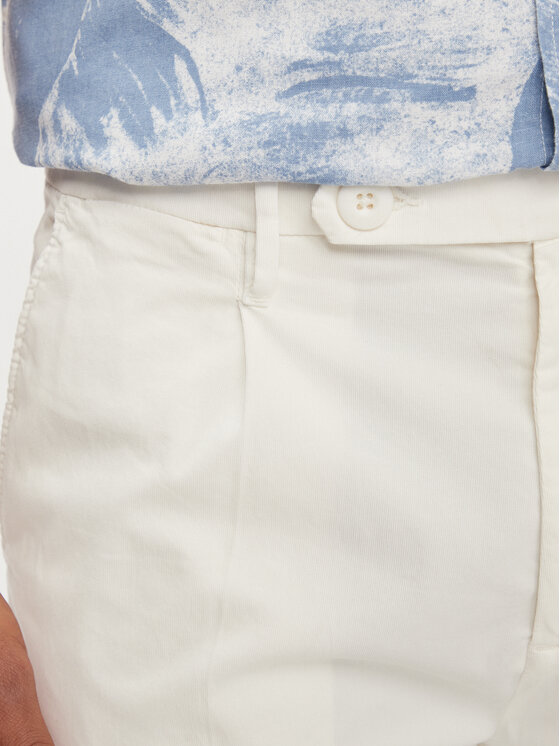 Guess Guess Šortky z materiálu Noah M4GD14 WG3QA Écru Slim Fit