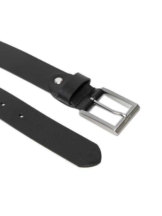 Cintura da uomo Adjustable Belt BM7573 LEA35 Nero