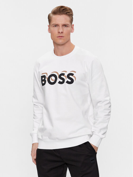Férfi Pulóver BOSS, Méret: M, Fehér, Soleri 07 50507939