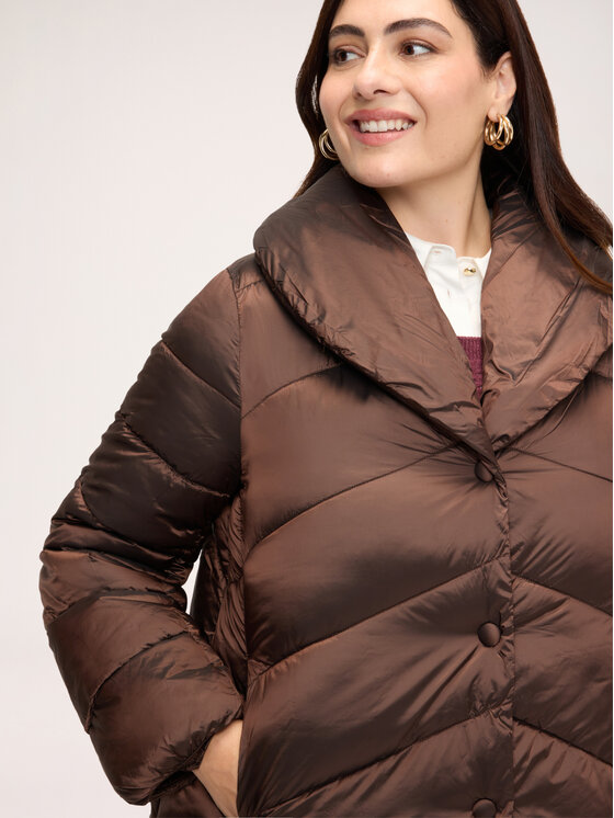 Fiorella Rubino Fiorella Rubino Giubbotto piumino F037T001587N022 Marrone Regular Fit