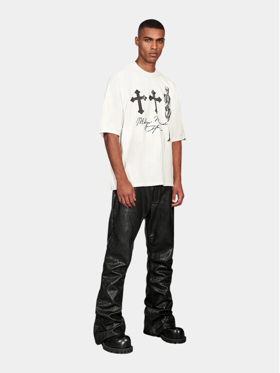 MADE BY SOCIETY MADE BY SOCIETY T-Shirt Tricou Inner - T17458 Biały Basic Fit