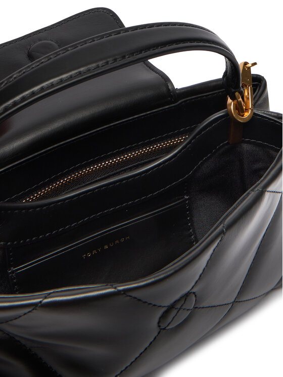 Tory Burch Tory Burch Handtasche Kira Diamond Quilt East-West Top Handle 174999 Schwarz