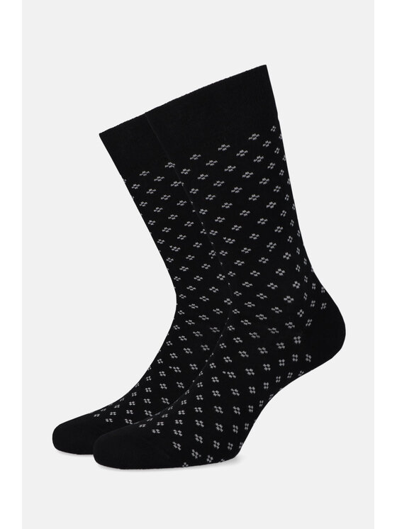 Skarpety długie Lancerto, Czarne, SK073123000029