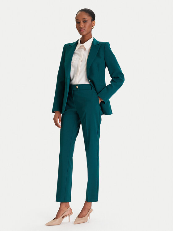 Rinascimento Rinascimento Чино панталони CFC0126225003 Зелен Slim Fit