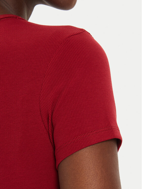 Tommy Jeans Tommy Jeans T-krekls Essential DW0DW17383 Sarkans Slim Fit