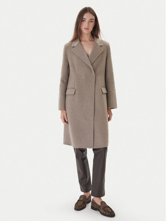 ViCOLO ViCOLO Volneni plašč TF0073 Rjava Regular Fit