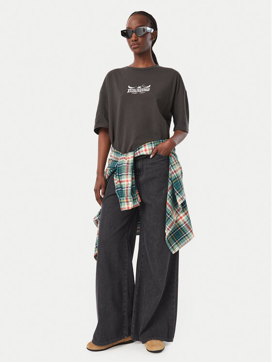 Billabong Billabong T-Shirt EBJZT00638 Szary ciemny Oversize