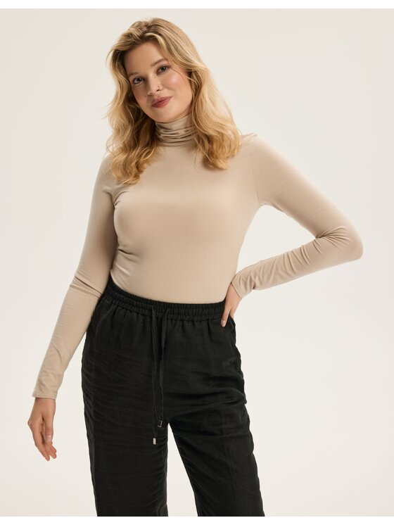 Esotiq Esotiq Bluzka 44064 Żółty Regular Fit
