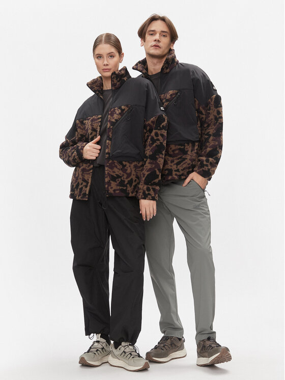 Jack Wolfskin Jack Wolfskin Flis Maarweg Print Jkt 1711231 Rjava Regular Fit