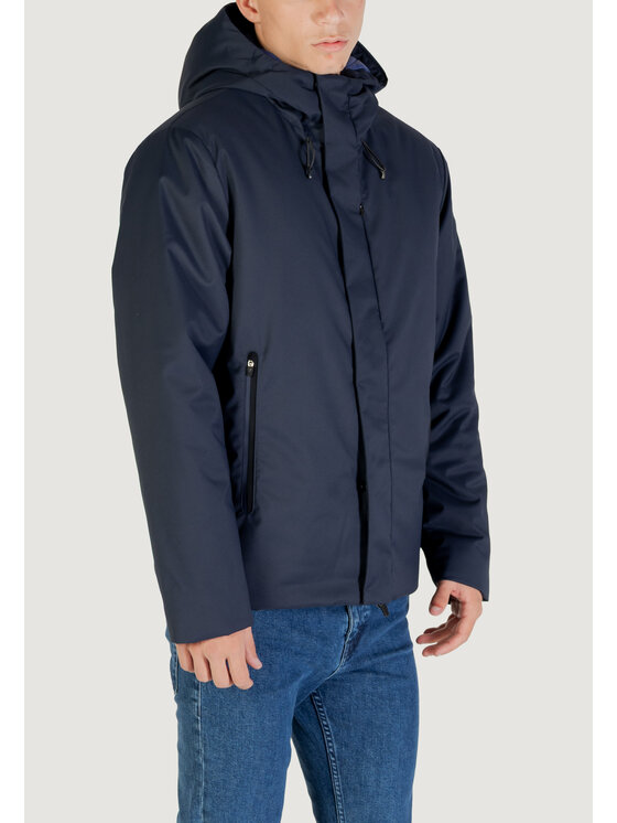 EA7 Emporio Armani EA7 Emporio Armani Cappotto CABAN COAT Blu Modern Fit