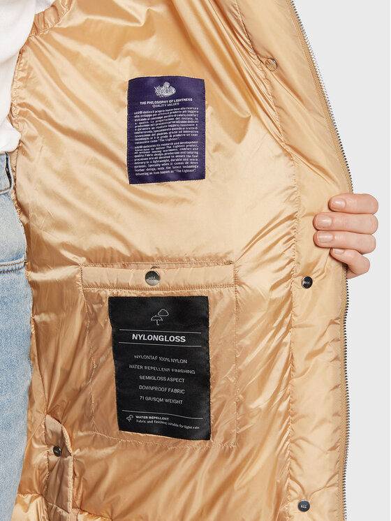 Add Add Пухено яке 6AW008 Бежов Regular Fit