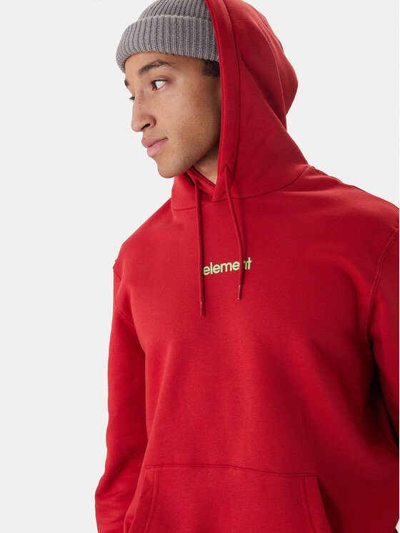 Element Element Pulóver Lowcase Bp Po ELYSF00296 Piros Regular Fit