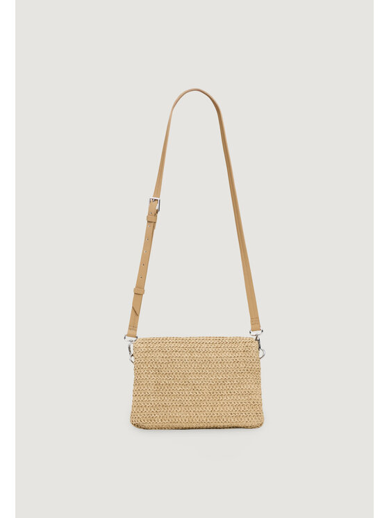 Desigual Desigual Τσάντα BAG_HALF LOGO RAFFIA VE Μπεζ