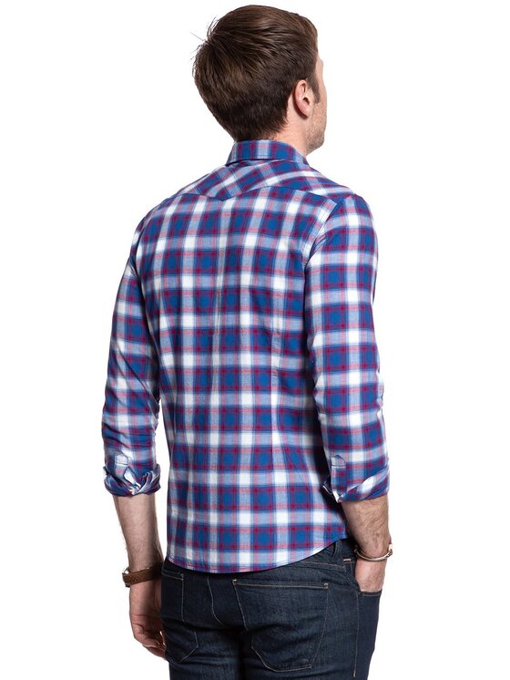 Lee Lee Camicia WESTERN SHIRT Rosso Slim Fit