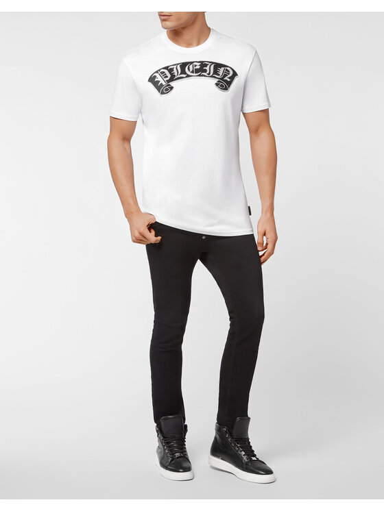 PHILIPP PLEIN PHILIPP PLEIN T-Shirt 393 Biały Regular Fit