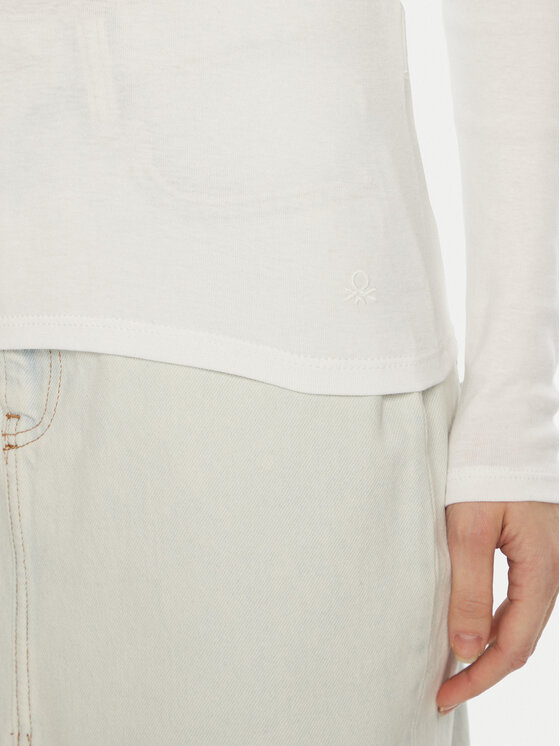 United Colors Of Benetton United Colors Of Benetton Dolcevita 3GA2E2224 Bianco Slim Fit