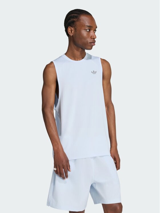 adidas adidas Tank top 162918 Niebieski jasny Regular Fit
