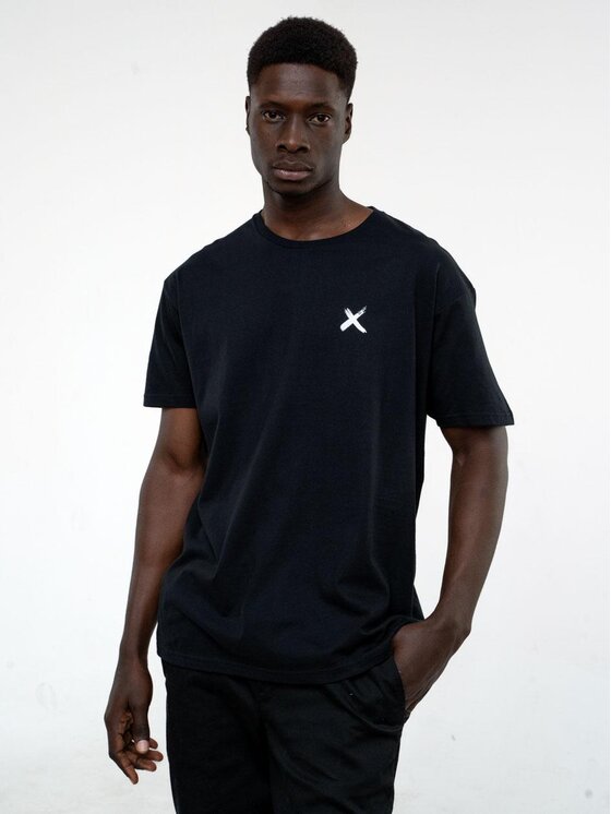 Point X Point X T-Shirt Koszulka Z Krótkim Rękawem Męska Czarna Point X Vice M Czarny Regular Fit
