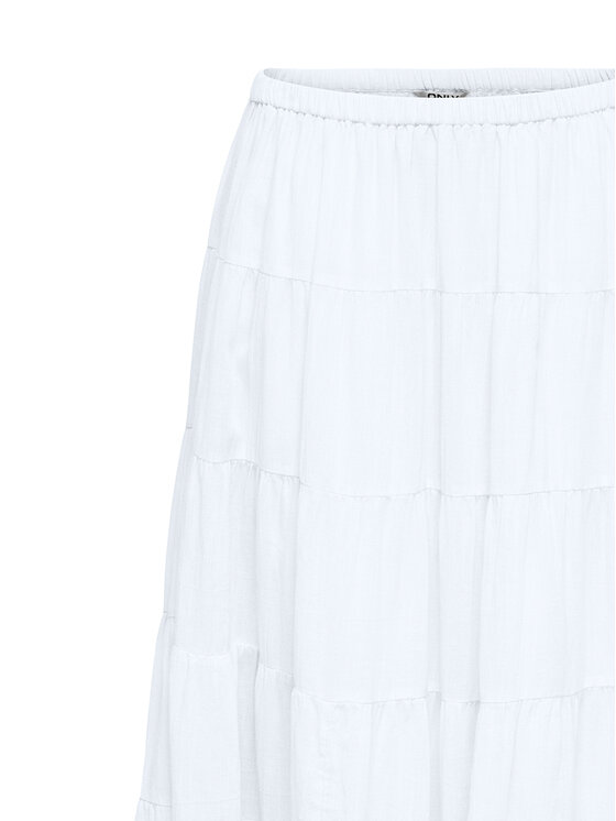 ONLY ONLY Maxi sukňa Kelly  15374229 Biela Regular Fit