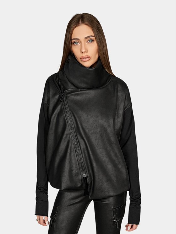 MADE BY SOCIETY MADE BY SOCIETY Kurtka anorak Oblique - H27854 Czarny Basic Fit