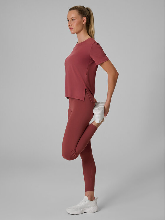 4F 4F Legginsy BASIC+ Brązowy jasny Slim Fit