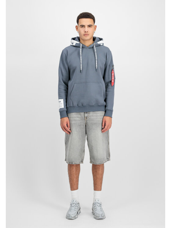 Alpha Industries Alpha Industries Bluza Alpha Hoodie Błękitny Regular Fit