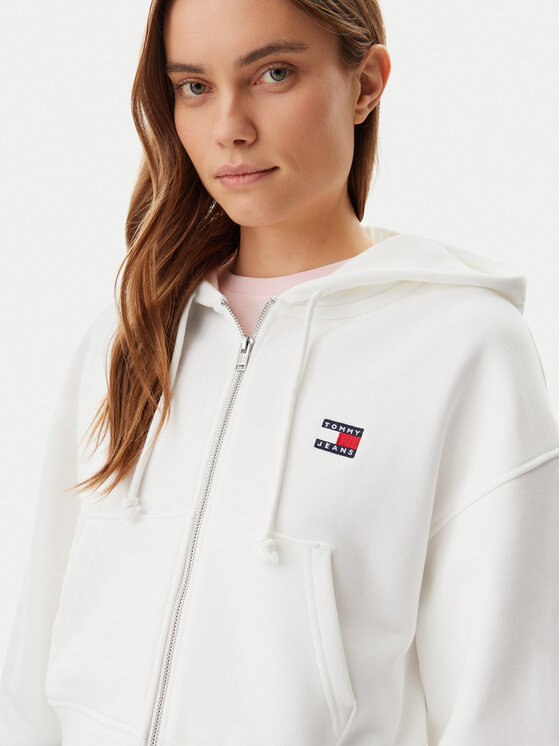 Tommy Jeans Tommy Jeans Bluza DW0DW21355 Biały Boxy Fit