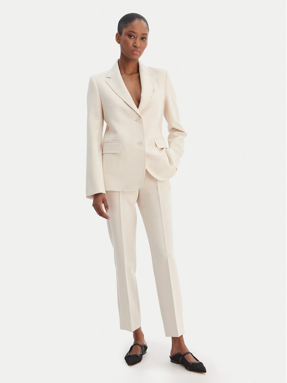 Weekend Max Mara Weekend Max Mara Zakó Uva 2615041061 Ekru Slim Fit
