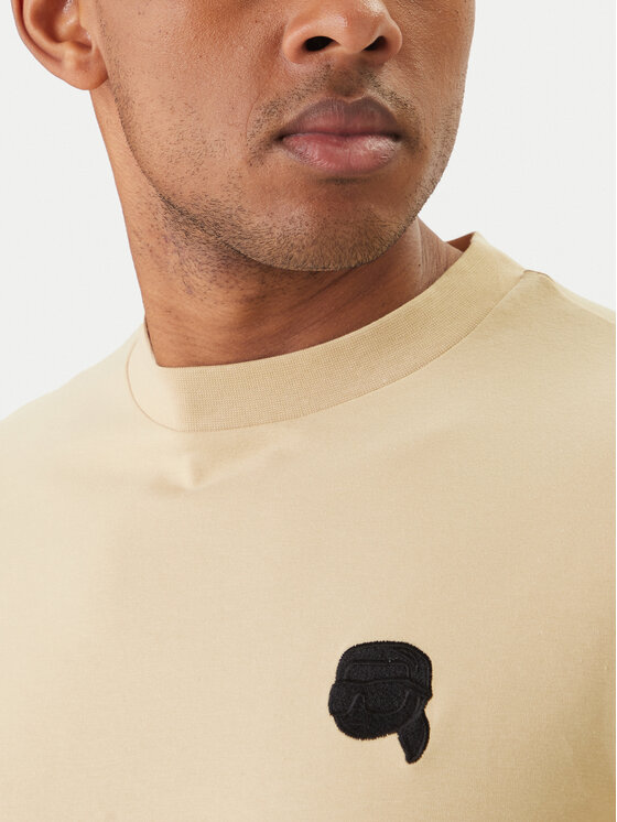 KARL LAGERFELD KARL LAGERFELD Тишърт 755049 562235 Бежов Regular Fit