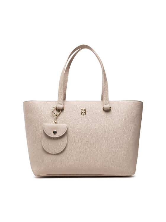 Tommy Hilfiger Τσάντα Th Joy Tote Mix AW0AW10950 Μπεζ Modivo.gr