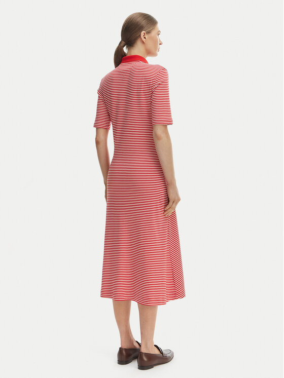 Tommy Hilfiger Tommy Hilfiger Kleid für den Alltag WW0WW48776 Rot Regular Fit