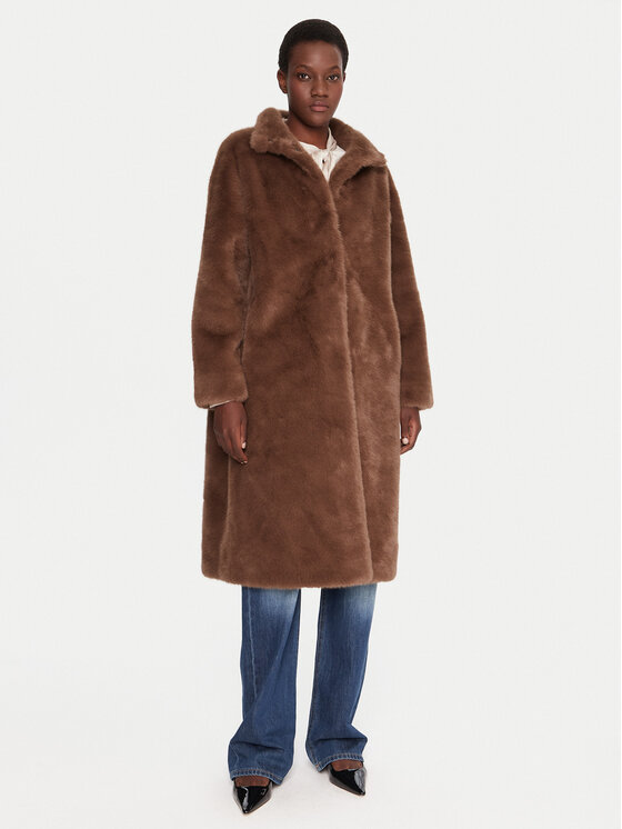 JOOP! JOOP! Кожено палто 58 254C58Cim 30048879 Кафяв Regular Fit