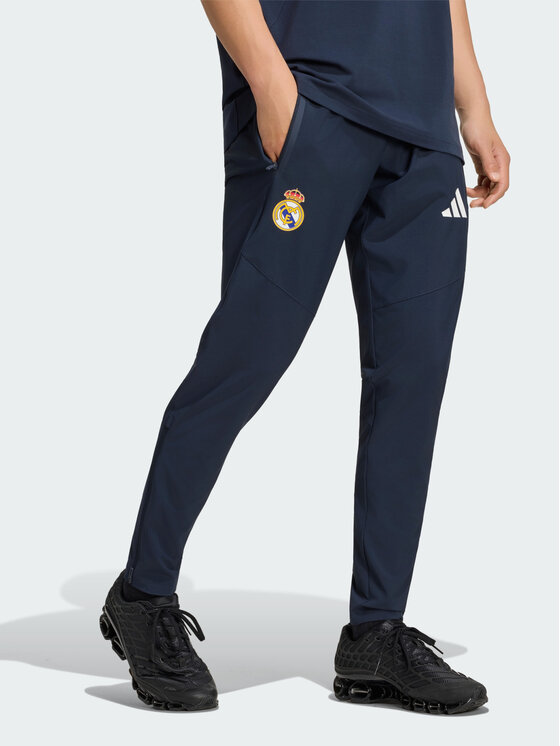 adidas adidas Spodnie materiałowe 171596 Niebieski jasny Regular Fit