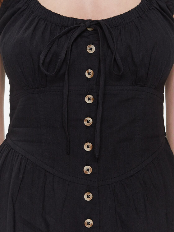 BDG Urban Outfitters BDG Urban Outfitters Letní šaty BDG AZEALIA MINI 76476605 Černá Basic Fit