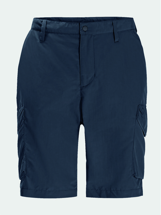 Jack Wolfskin Jack Wolfskin Bavlnené šortky Kalahari 1508381 Tmavomodrá Regular Fit