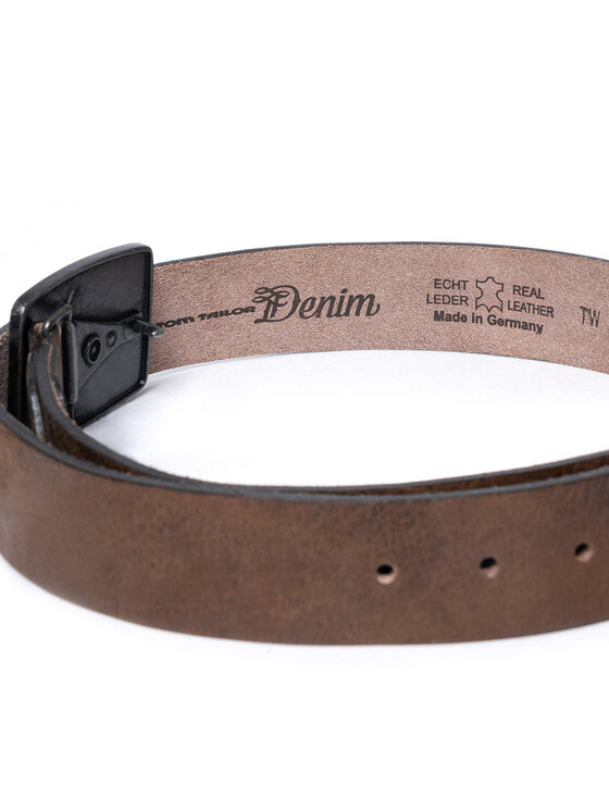 Tom Tailor Tom Tailor Pasek Męski SOPO-TT436 Brązowy