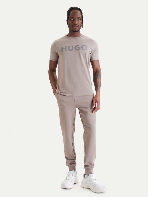 HUGO HUGO Тишърт Dulivio 50467556 Бежов Regular Fit