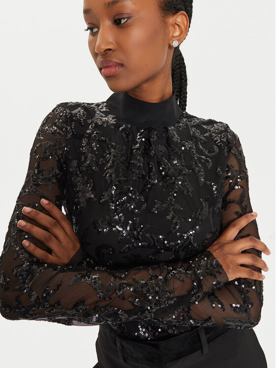 ViCOLO ViCOLO Glaustinukė TS0270 Juoda Slim Fit