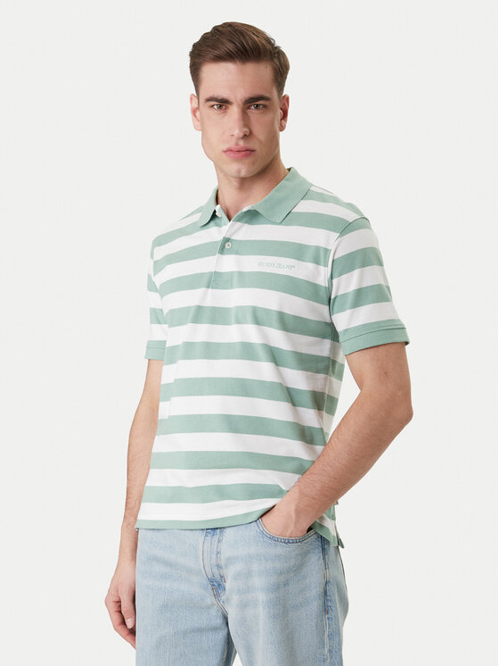 Guess Jeans Guess Jeans Polo M6GP00 KCOT1 Zielony Regular Fit