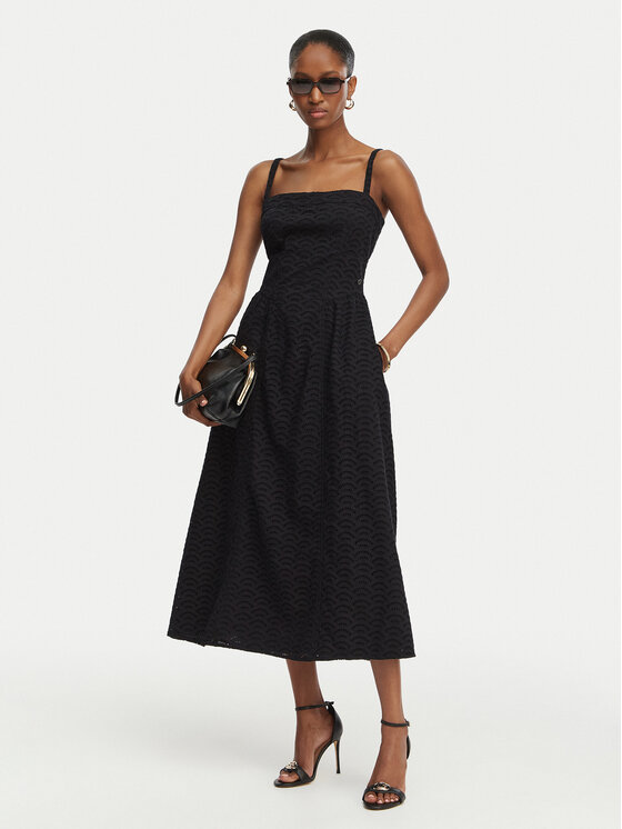 Guess Guess Sommerkleid W6GK44 W1884 Schwarz Regular Fit