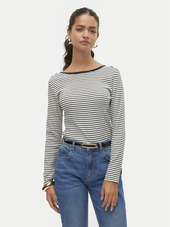 Vero Moda Bluză Chloe 10314406 Alb Slim Fit